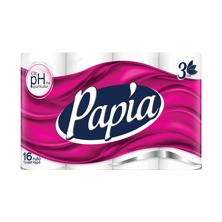 Papia Tuvalet Kağıdı 16'lı 3 Katlı